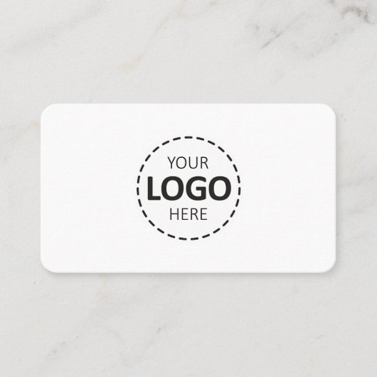 Logo Upload Modern Simple Appointment White 名刺 (正面)