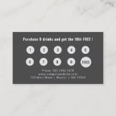 Logo Upload Modern Simple Gray Loyalty 名刺 (裏面)