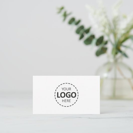 Logo Upload Modern Simple Loyalty 名刺 (スタンド正面)