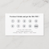 Logo Upload Modern Simple Loyalty 名刺 (裏面)