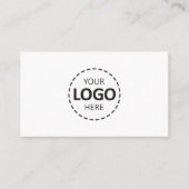Logo Upload Modern Simple Loyalty 名刺 (正面)
