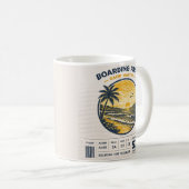 Logo Voyage Saint Martin SXM Vintage コーヒーマグカップ (正面右)