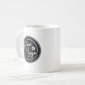 Logo Your Way (37-201) コーヒーマグカップ (正面左)