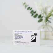 logocat04w10は、9生命ヴィンテージ、602 Eas…身に着けています 名刺 (スタンド正面)