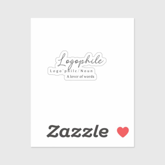 Logophile W/定義ステッカー シール (シート)