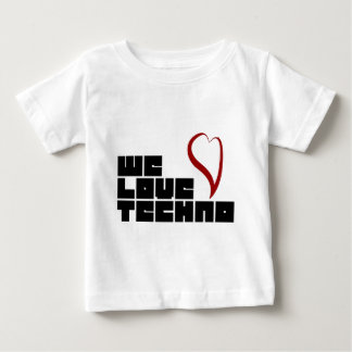Logotipo私達愛テクノ ベビーTシャツ