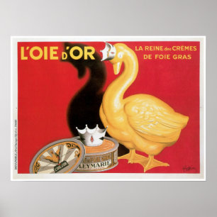 L'oie D'orのLaのReine Desクリームヴィンテージの食糧広告 ポスター