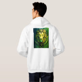 "Loinお洒落デザインジャケット：スタイルとFの融合 パーカ (裏面フル)