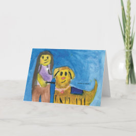 Lois セラピー犬 - CHOCの子供たちの芸術 ノートカード