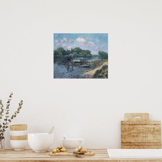 Loiseau - Herblay 1906のセーヌ川の洗濯 ポスター (キッチン)