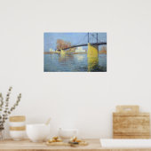 Loiseau - The Suspendu Bridge At Triel Sur Seine . ポスター (キッチン)