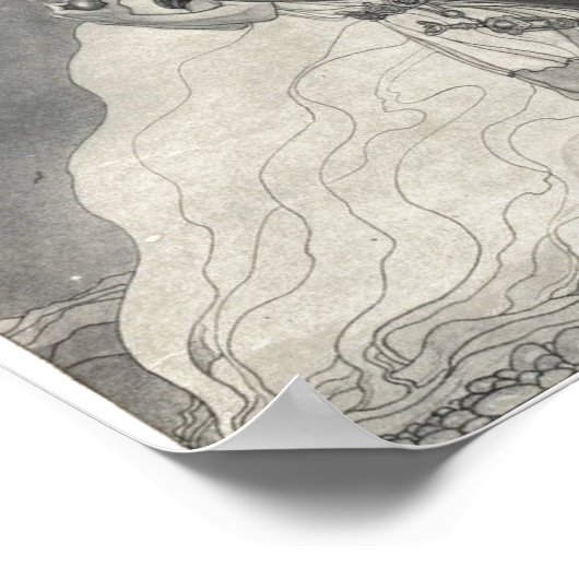 Loki Find Gullveig'sハート- John Bauer ポスター (角)