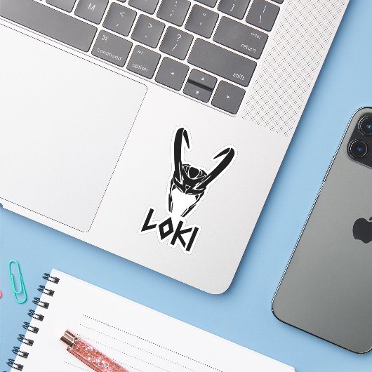 Loki sticker logo シール (ノートパソコンとiPhone)