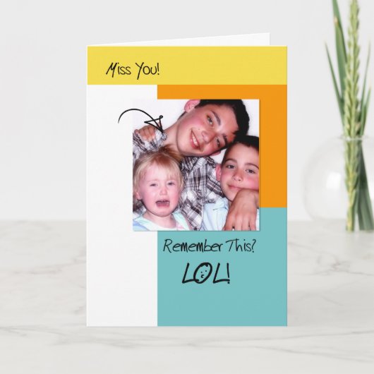 LOLおもしろい Memoriesトレンディー恋しく思写真You カード (正面)