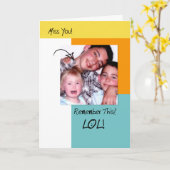 LOLおもしろい Memoriesトレンディー恋しく思写真You カード (黄色い花)