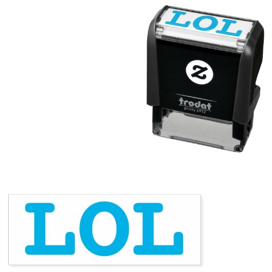 LOLかわいいおもしろいミームシンプルタイポグラフィユーモアのある セルフインキングスタンプ (インサイチュ)