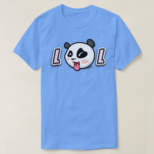 LOLかわいいパンダ顔 Tシャツ (デザイン正面)