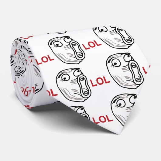 LOLのミームの顔 ネクタイ (ロール)