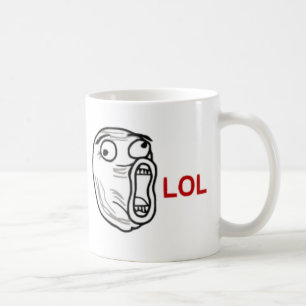 LOLの激怒の顔 コーヒーマグカップ