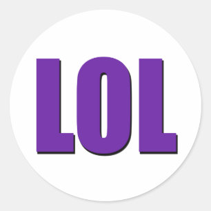 LOLの紫色 ラウンドシール