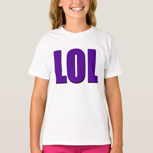 LOLの紫色 Tシャツ (正面)