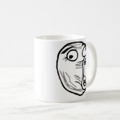 lolの顔のミームのユーモアのroflのomgのomfg コーヒーマグカップ (正面右)