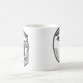 lolの顔のミームのユーモアのroflのomgのomfg コーヒーマグカップ (中央)