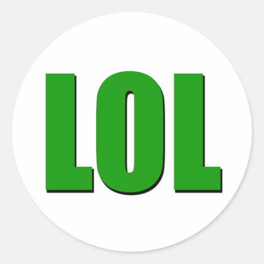 LOLグリーン ラウンドシール (正面)