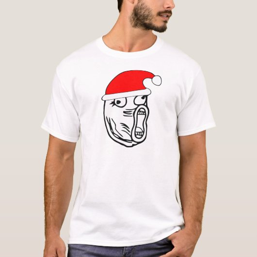 LOLサンタ-クリスマスのインターネットのミーム Tシャツ (正面)