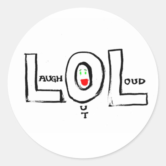 LOLステッカー ラウンドシール (正面)