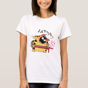 LOLネコ 太ったミュージカル猫 Tシャツ