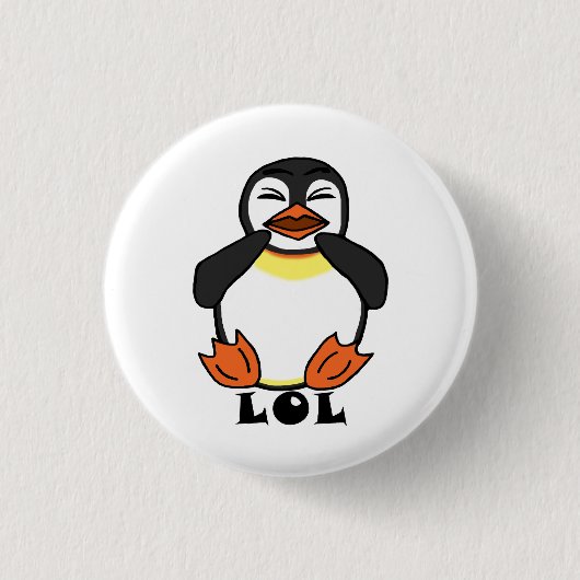 LOLフライトペンギン 缶バッジ (正面)