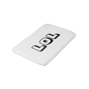 LOLブラック&ホワイトバスマットバスルームのデコール バスマット