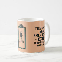 LOLリークレディースルーム非常口おもしろマグカップ コーヒーマグカップ