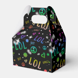 LOLレインボースパークルバースデーパーティーの好意ボックス フェイバーボックス