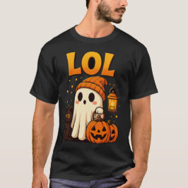 LOL幽霊ハロウィーンTシャツ | カボチャ不気味ン Tシャツ