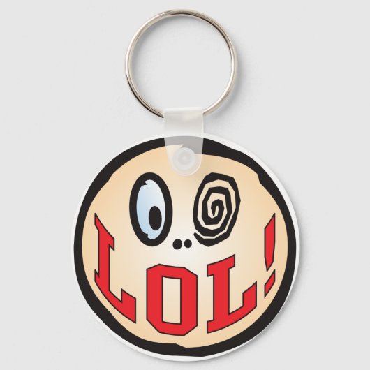 LOL文字ヘッド キーホルダー (正面)