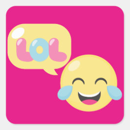 LOL絵文字バブル スクエアシール