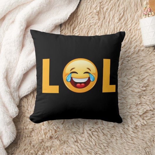 LOL絵文字 クッション (ブランケット)