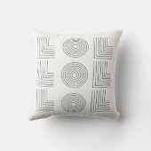 LOL装飾枕 – ブラックのミニマリストユーモア クッション (裏面)