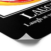 LOL顔笑いやる気を起こさせるポスタープリント ポスター (角)