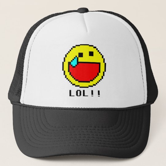 Lol 顔文字の帽子 キャップ Zazzle Co Jp