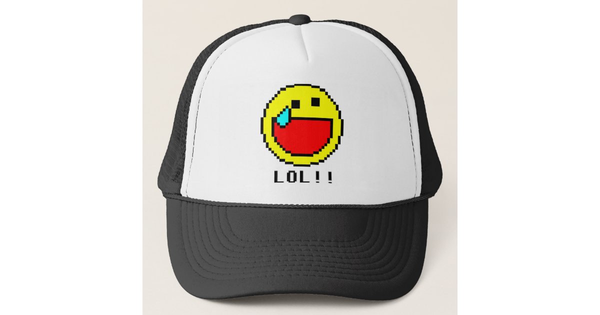 Lol 顔文字の帽子 キャップ Zazzle Co Jp