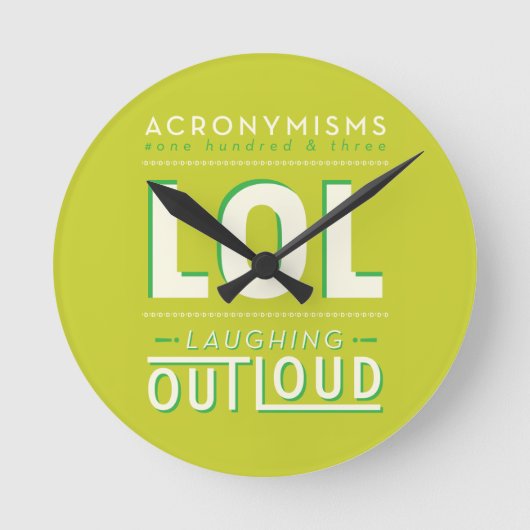 LOL ラウンド壁時計 (正面)