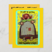 LOL 笑い女招待 楽しくて簡単カスタマイズ! 招待状 (正面/裏面)