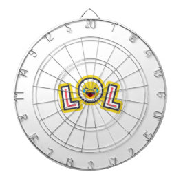 LOL Emoji Custom Dartboard - Fun Laugh Out Loud ダーツボード