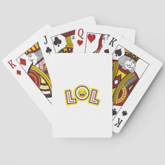 LOL Emoji Custom Playing Cards - Fun Pop Art Poker トランプ (裏面)
