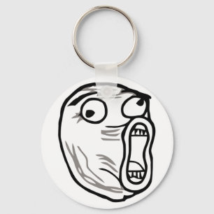 lol face meme humor rofl omg omfg キーホルダー
