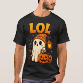 LOL Ghost Halloween T-Shirt | Cute Spooky Pumpkin  Tシャツ (正面)