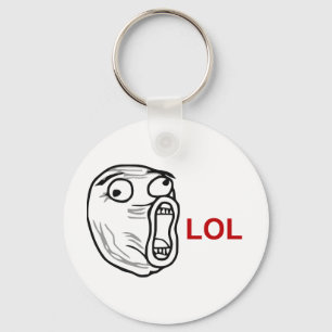LOL Laugh Out Loud Rage Face Meme キーホルダー
